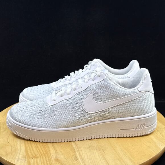 Nike Men\'s Air Force 1 Flyknit 2.0 \'Pure Platinum\' Size 12 AV3042-100 main image 7